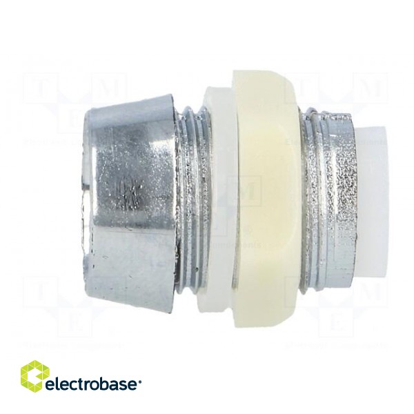 LED holder | 8mm | chromium | ABS | concave | L2: 11.5mm image 3