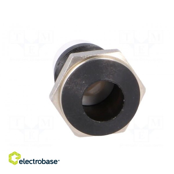 LED holder | 8mm | metal | convex | with plastic plug | black фото 9