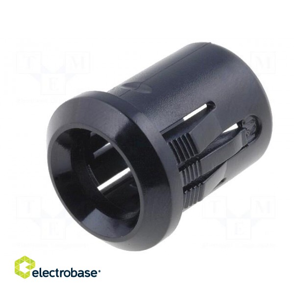 LED holder | 8mm | plastic | convex