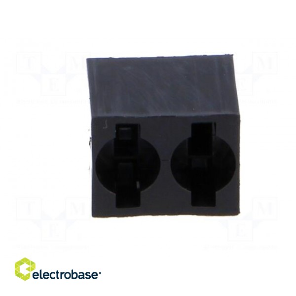 LED housing | 3mm | polyamide | angular | 3 PIN | black | UL94V-2 image 9