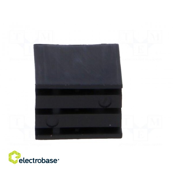 LED housing | 3mm | polyamide | angular | 3 PIN | black | UL94V-2 paveikslėlis 5