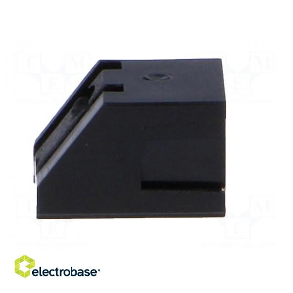 LED housing | 3mm | polyamide | angular | black | No.of diodes: 1 paveikslėlis 7