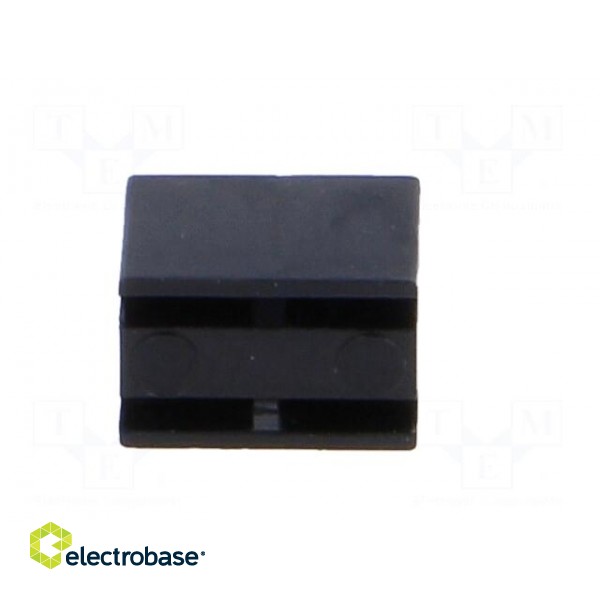 LED housing | 3mm | polyamide | angular | black | UL94V-2 | H: 6.4mm paveikslėlis 5