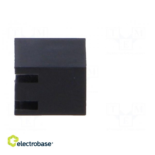 LED housing | 3mm | polyamide | angular | black | UL94V-2 | H: 6mm paveikslėlis 7