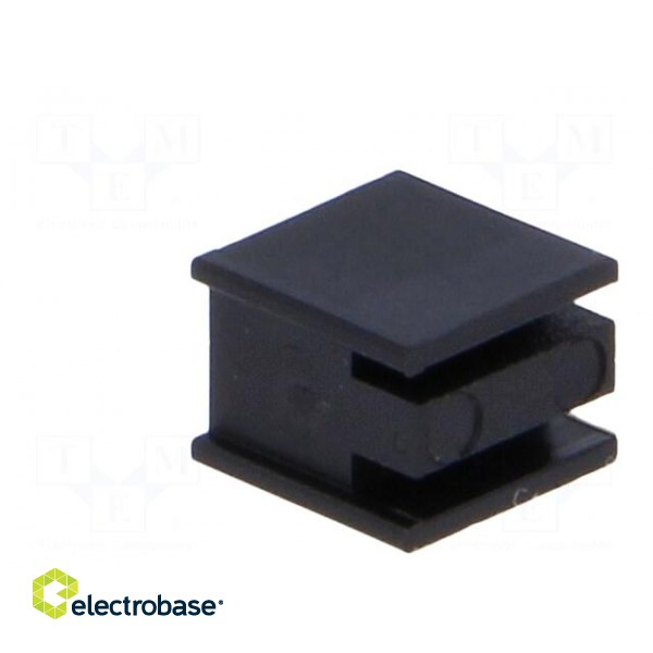 LED housing | 3mm | polyamide | angular | black | UL94V-2 | H: 6mm paveikslėlis 4