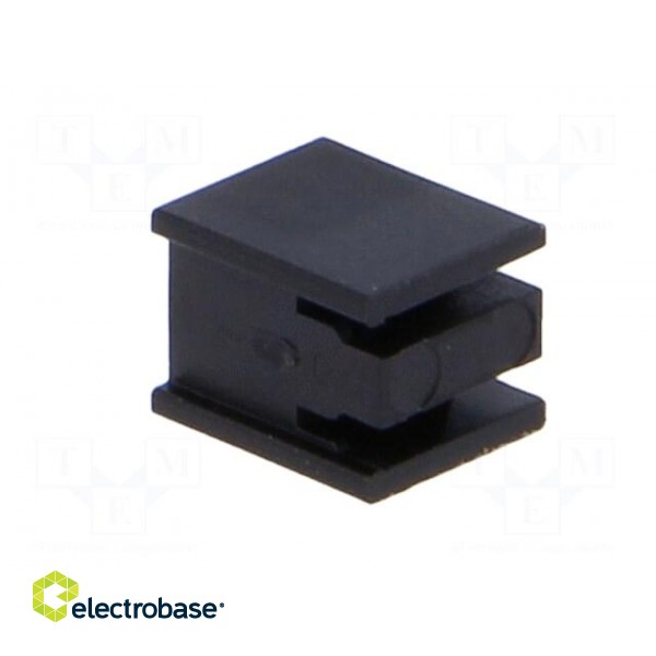 LED housing | 3mm | polyamide | angular | black | UL94V-2 | H: 5mm paveikslėlis 4