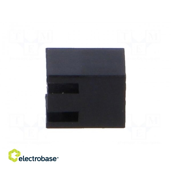 LED housing | 3mm | polyamide | angular | black | UL94V-2 | H: 5mm paveikslėlis 7