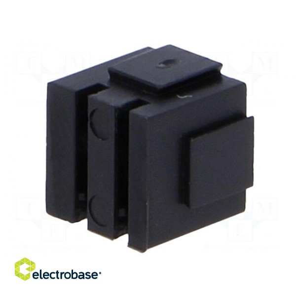 LED housing | 5mm | polyamide | angular | black | No.of diodes: 1 image 6