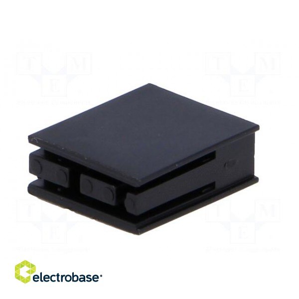 LED housing | polyamide | angular | black | UL94V-2 | No.of diodes: 4 image 6