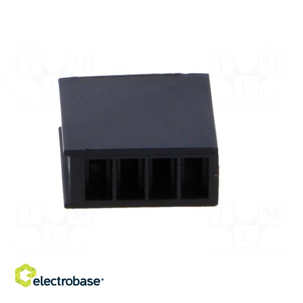 LED housing | polyamide | angular | black | UL94V-2 | No.of diodes: 4 image 9