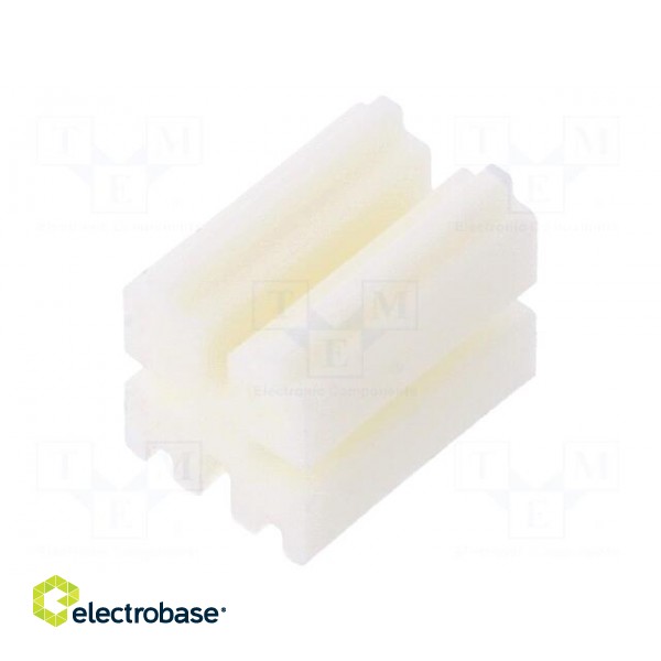 Spacer sleeve | LED | ØLED: 3mm | L: 7mm | natural | UL94V-0 | W: 5mm