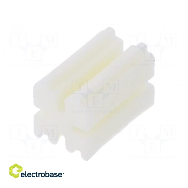 Spacer sleeve | LED | ØLED: 3mm | L: 8mm | natural | UL94V-0 | W: 5mm