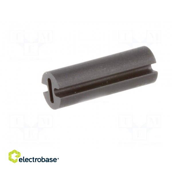 Spacer sleeve | LED | Øout: 4.5mm | ØLED: 3mm | L: 13mm | black | UL94V-2 фото 2