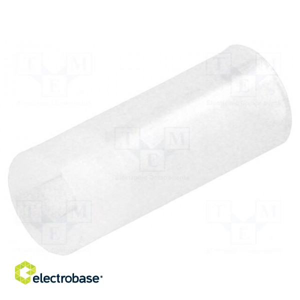 Spacer sleeve | LED | Øout: 4mm | ØLED: 3mm | L: 10mm | natural | UL94V-2