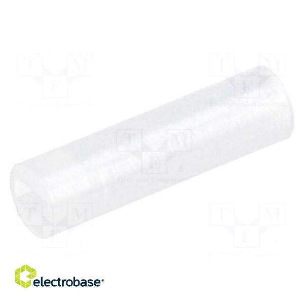 Spacer sleeve | LED | Øout: 4mm | ØLED: 3mm | L: 14.5mm | natural | UL94V-2