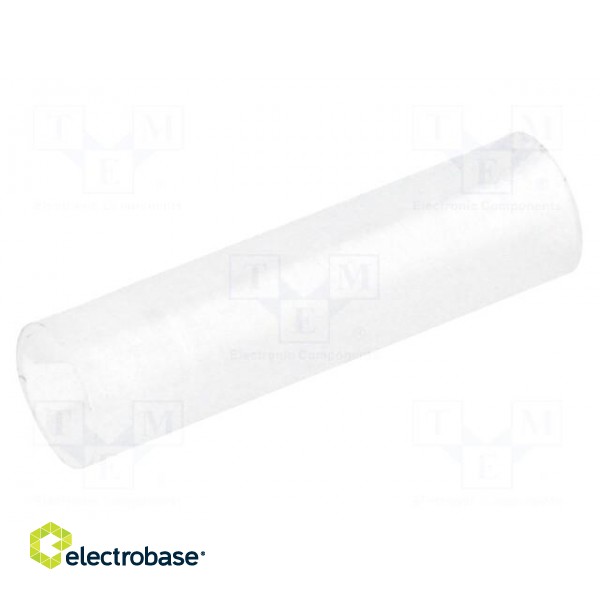 Spacer sleeve | LED | Øout: 4mm | ØLED: 3mm | L: 15mm | natural | UL94V-2