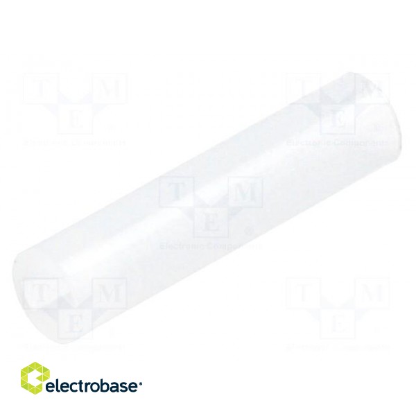 Spacer sleeve | LED | Øout: 4mm | ØLED: 3mm | L: 17mm | natural | UL94V-2
