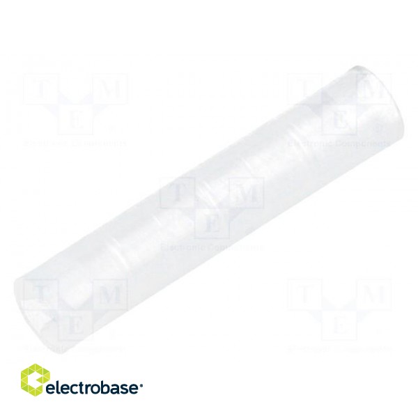 Spacer sleeve | LED | Øout: 4mm | ØLED: 3mm | L: 19.5mm | natural | UL94V-2