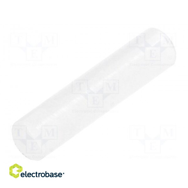 Spacer sleeve | LED | Øout: 4mm | ØLED: 3mm | L: 19mm | natural | UL94V-2