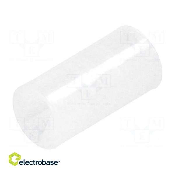 Spacer sleeve | LED | Øout: 4mm | ØLED: 3mm | L: 8mm | natural | UL94V-2
