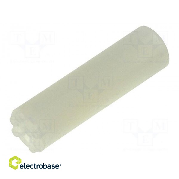 Spacer sleeve | LED | Øout: 5mm | ØLED: 3mm | L: 20.3mm | natural | UL94V-2