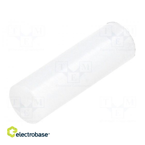 Spacer sleeve | LED | Øout: 5mm | ØLED: 5mm | L: 15.5mm | natural | UL94V-2