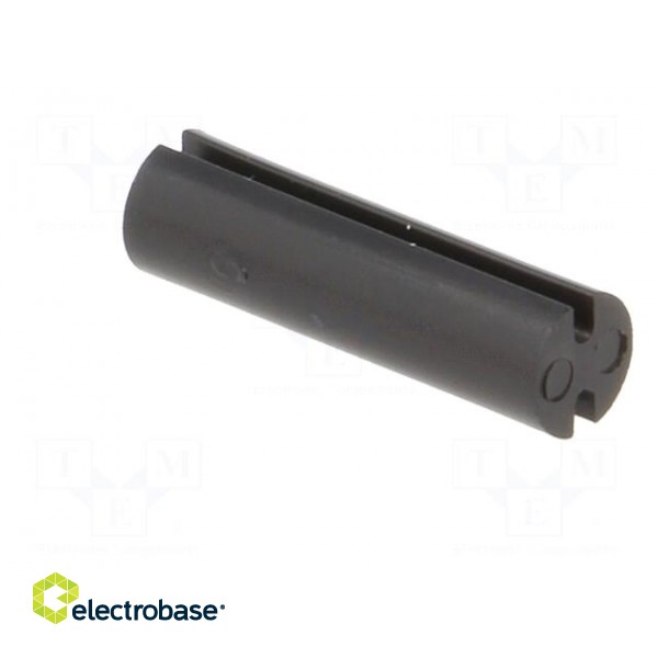 Spacer sleeve | LED | Øout: 5mm | ØLED: 5mm | L: 17.5mm | black | UL94V-2 paveikslėlis 4