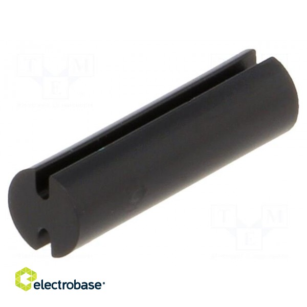 Spacer sleeve | LED | Øout: 5mm | ØLED: 5mm | L: 17.5mm | black | UL94V-2 paveikslėlis 1