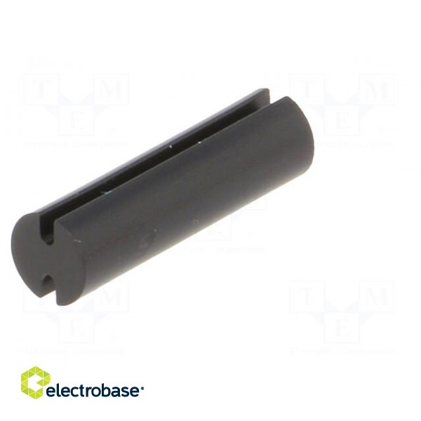 Spacer sleeve | LED | Øout: 5mm | ØLED: 5mm | L: 17.5mm | black | UL94V-2 paveikslėlis 2