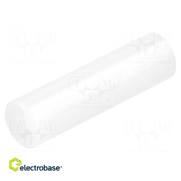 Spacer sleeve | LED | Øout: 5mm | ØLED: 5mm | L: 18mm | natural | UL94V-2