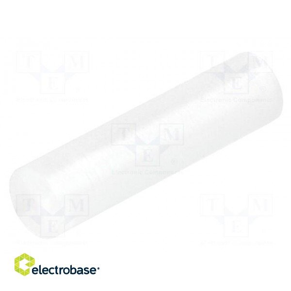 Spacer sleeve | LED | Øout: 5mm | ØLED: 5mm | L: 19.5mm | natural | UL94V-2