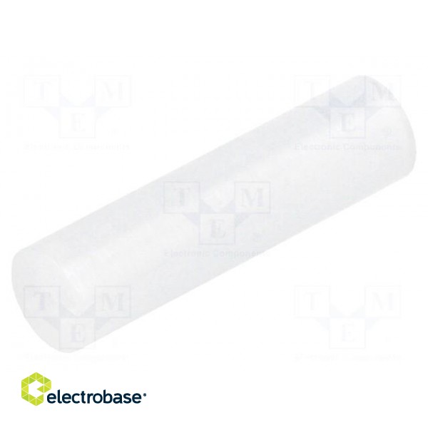 Spacer sleeve | LED | Øout: 5mm | ØLED: 5mm | L: 19mm | natural | UL94V-2