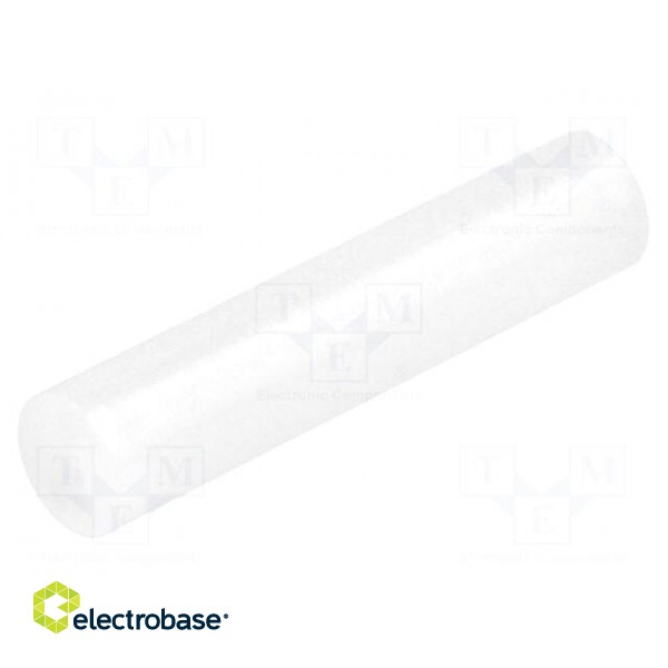 Spacer sleeve | LED | Øout: 5mm | ØLED: 5mm | L: 23mm | natural | UL94V-2