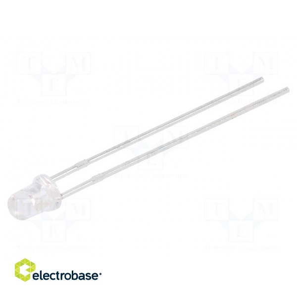 LED | 3mm | blue | 3800÷5000mcd | 30° | Front: convex | 2.6÷3.8VDC | 95mW