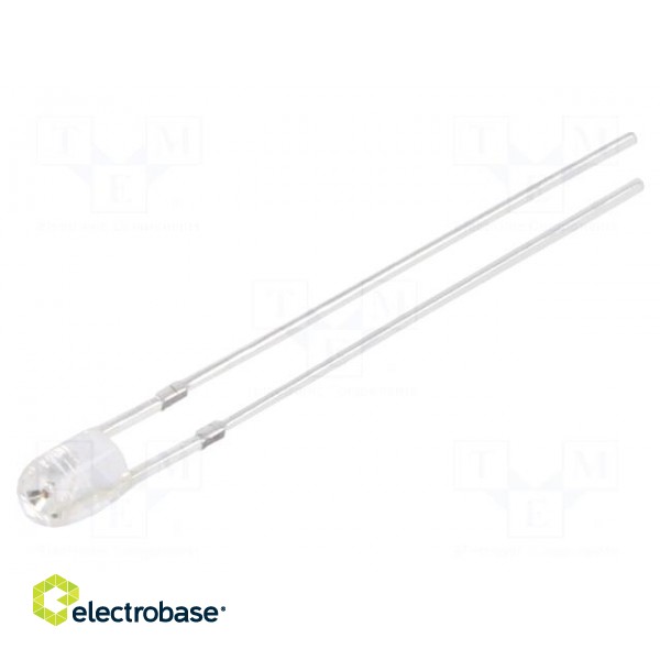 LED | 3mm | orange | 1560÷2180mcd | 60° | Front: convex | 15V | -30÷85°C