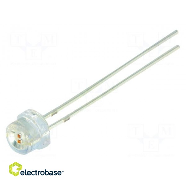 LED | 4.8mm | green | 25÷30lm | 150° | Front: convex | 2.8÷3.6V | THT