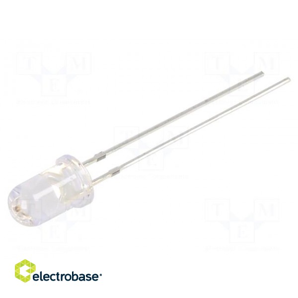 LED | 5mm | red | 15° | Front: convex | 2÷2.5V | No.of term: 2 | 50÷55mW