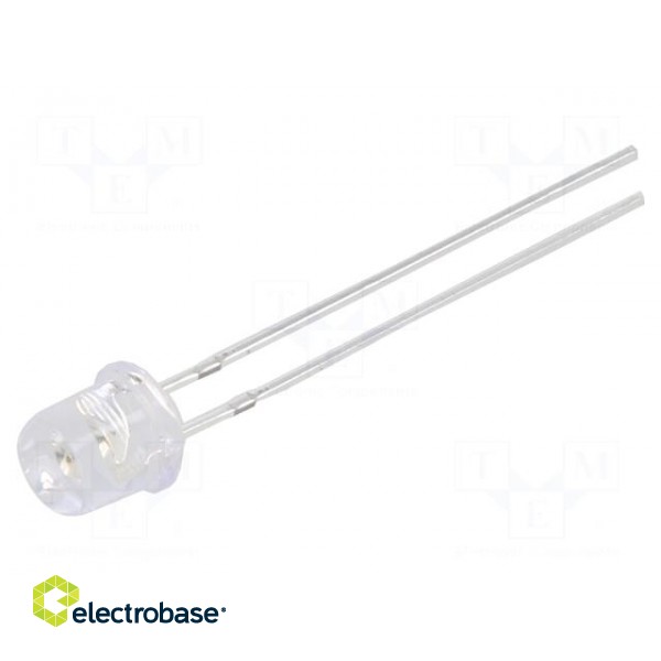 LED | 5mm | red | 500÷750mcd | 140° | Front: flat | No.of term: 2 | 78mW