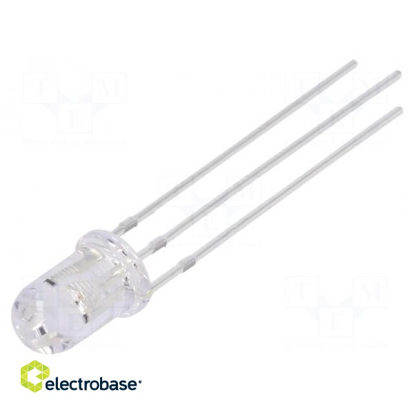 LED | 5mm | red/yellow | 30° | Front: convex | 5VDC | No.of term: 3 | round