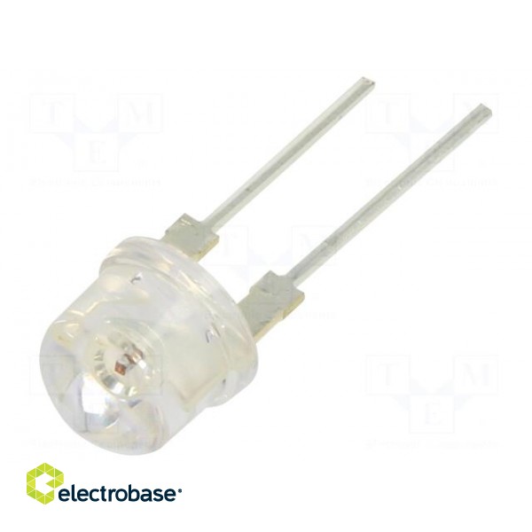LED | 8mm | red | 100° | Front: convex | 1.9÷2.8V | No.of term: 2 | 14÷18lm
