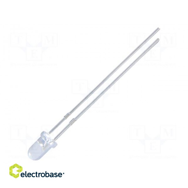 LED | 3mm | green | 5000mcd | 14° | Front: convex | 3.5÷4V | No.of term: 2