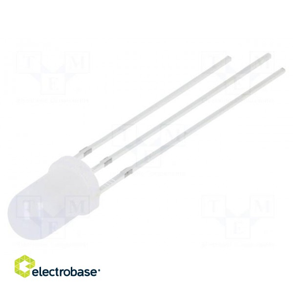 LED | 5mm | red/blue | 30° | Front: convex | 3÷15V | No.of term: 3 | round