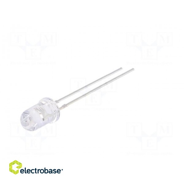 LED | 5mm | green | 3000÷4200mcd | 30° | Front: convex | 12V | No.of term: 2 image 2