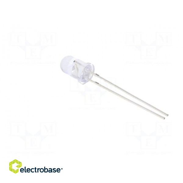 LED | 5mm | red | 1120÷1560mcd | 30° | Front: convex | 12V | No.of term: 2 image 4