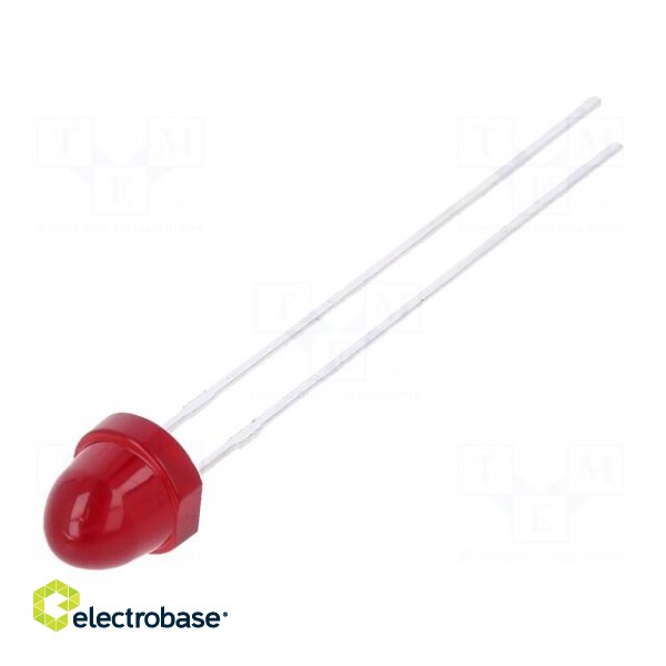 LED | 5mm | red | 5.4mcd | 50° | Front: convex | 1.9÷2.4V | No.of term: 2