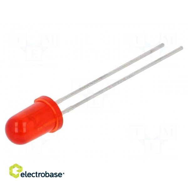 LED | 5mm | red | 50mcd | 30° | Front: convex | 1.8V | No.of term: 2