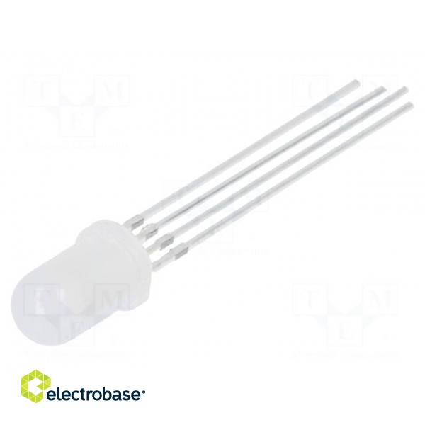 LED | 5mm | RGB | 50° | Front: convex | 3÷15V | No.of term: 4 | Pitch: 1.25mm