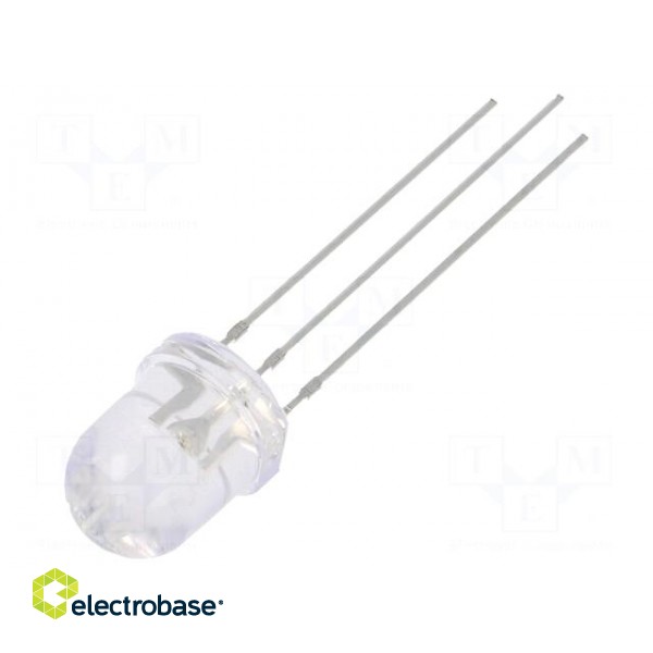 LED | 8mm | red/blue | 30° | Front: convex | 2.1÷2.6/3.1÷3.6V | -30÷85°C