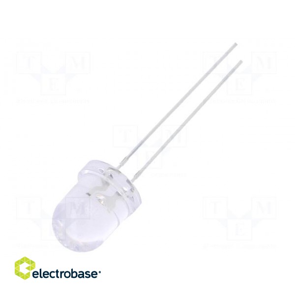 LED | 8mm | green | 3000÷4200mcd | 30° | Front: convex | Pitch: 2.54mm