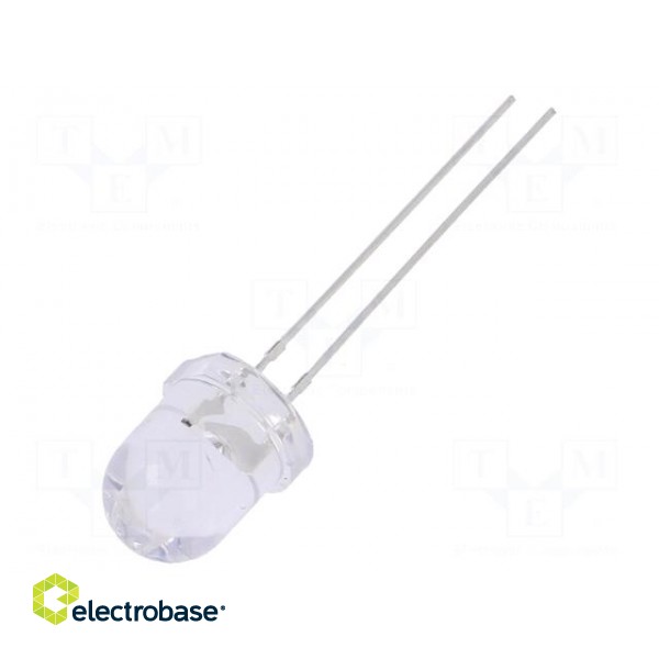 LED | 8mm | red | 2180÷3000mcd | 30° | Front: convex | 12V | No.of term: 2